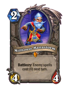 Карта Hearthstone «Миллхаус Манашторм»