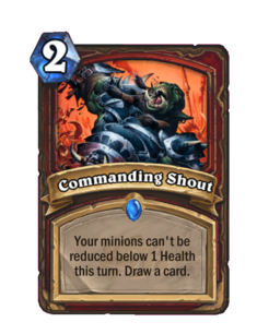 Карта Hearthstone «Командирский крик»