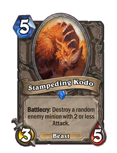 Карта Hearthstone «Несущийся кодо»