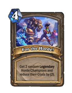 Карта Hearthstone «За Орду!»