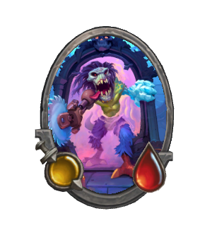 Карта в рамке «Зеркальный монстр»