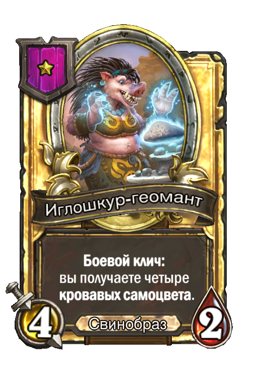 Золотая карта «Иглошкур-геомант»