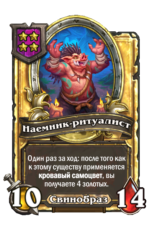 Золотая карта «Наемник-ритуалист»
