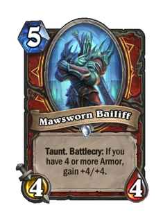 Карта Hearthstone «Mawsworn Bailiff (Core)»