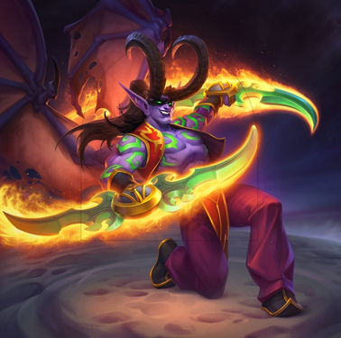 Felblaze Illidan, full art
