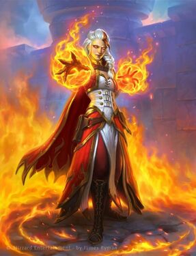 Fire Mage Jaina, full art