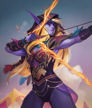 Flameshot Sylvanas, full art