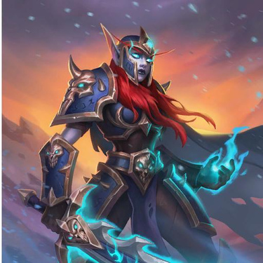 Newly Risen Scarlet, full art