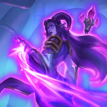 Shadow-touched Xyrella, full art
