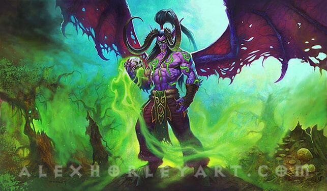 Skullbearer Illidan, full art