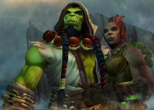 Thrall and his life-mate Aggra