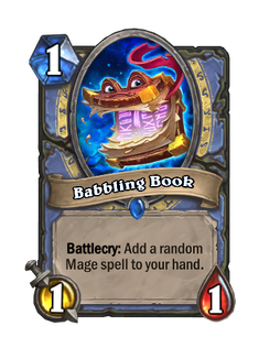 Карта Hearthstone «Babbling Book (Event)»
