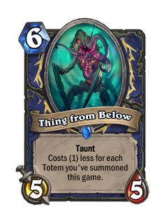 Карта Hearthstone «Thing from Below (Event)»