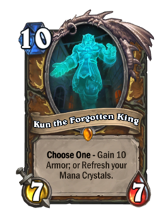 Карта Hearthstone «Kun the Forgotten King (Event)»