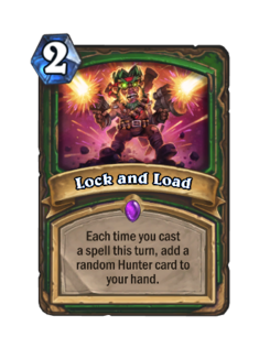 Карта Hearthstone «Lock and Load (Event)»