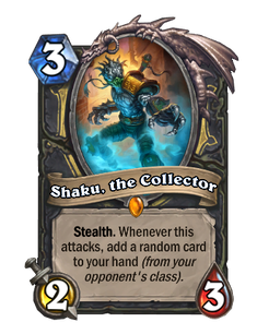 Карта Hearthstone «Shaku, the Collector (Event)»