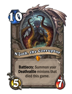 Карта Hearthstone «N'Zoth, the Corruptor (Event)»