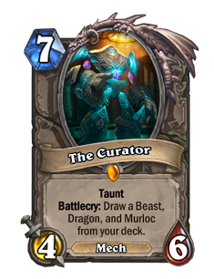 Карта Hearthstone «The Curator (Event)»
