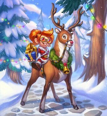 Winter's Little Helper Nemsy, full art