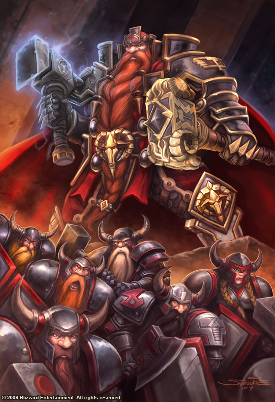 Magni leading the forces of Ironforge